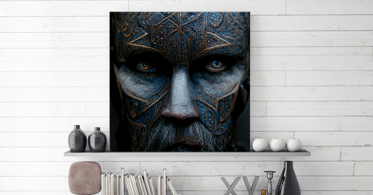 Viking Face - Canvas 60x60 cm